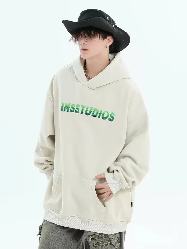 minimalist design hoodies -Color Gradient Stitch Hoodie