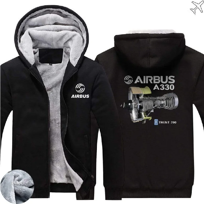 bold vibe hoodies -AIRBUS A330 ZIPPER SWEATERS