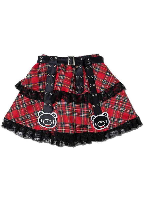 stretchy yoga tulle skirts -Gloomy Bear Dark Gloomy Belt Lolita Skirt