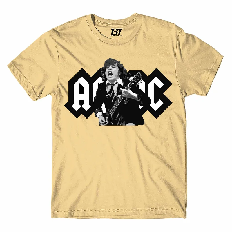 vintage logo henley t-shirts -AC/DC T shirt - Angus