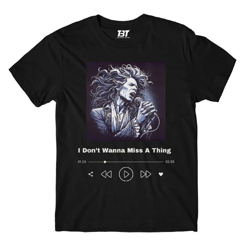 trendy oversized baseball t-shirts -Aerosmith T shirt - Don't Wanna Miss A Thing