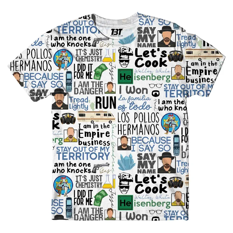 warm layered polo t-shirts -Breaking Bad AOP T-shirt