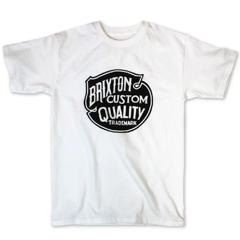 cozy long sleeve crew t-shirts -Brixton Roy T-Shirt White