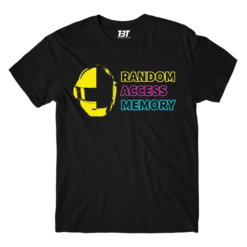 bold checkered v-neck t-shirts -Daft Punk T shirt - Random Access Memory