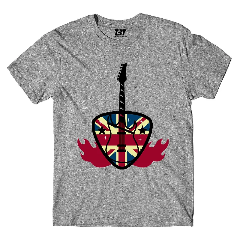 soft jersey polo t-shirts -Def Leppard T shirt - Guitar Art