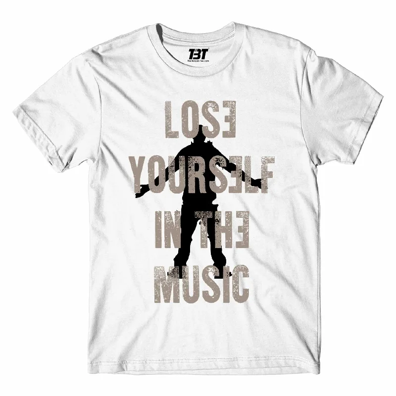 bold checkered ringer t-shirts -Eminem T shirt - Lose Yourself In The Music