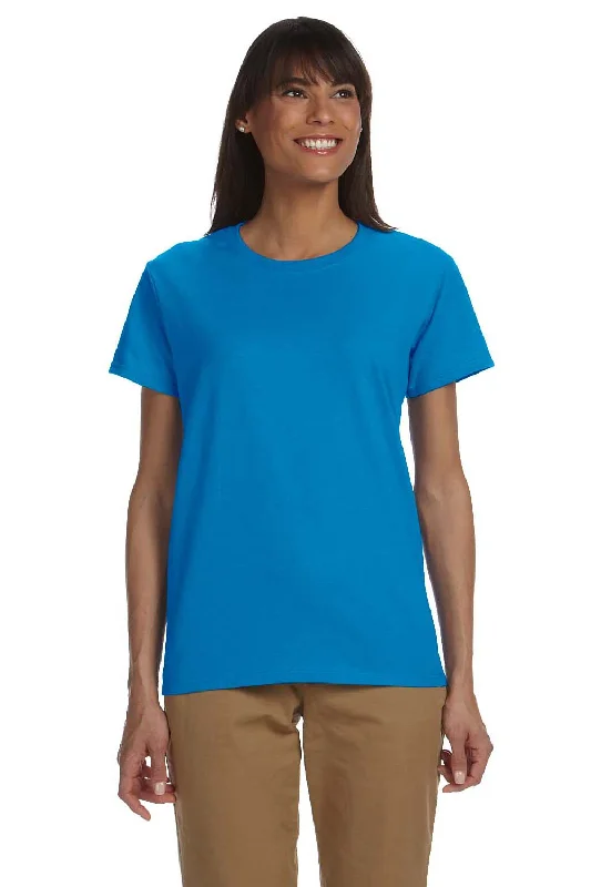 lightweight linen mock neck t-shirts -Gildan Womens Ultra Short Sleeve Crewneck T-Shirt - Sapphire Blue