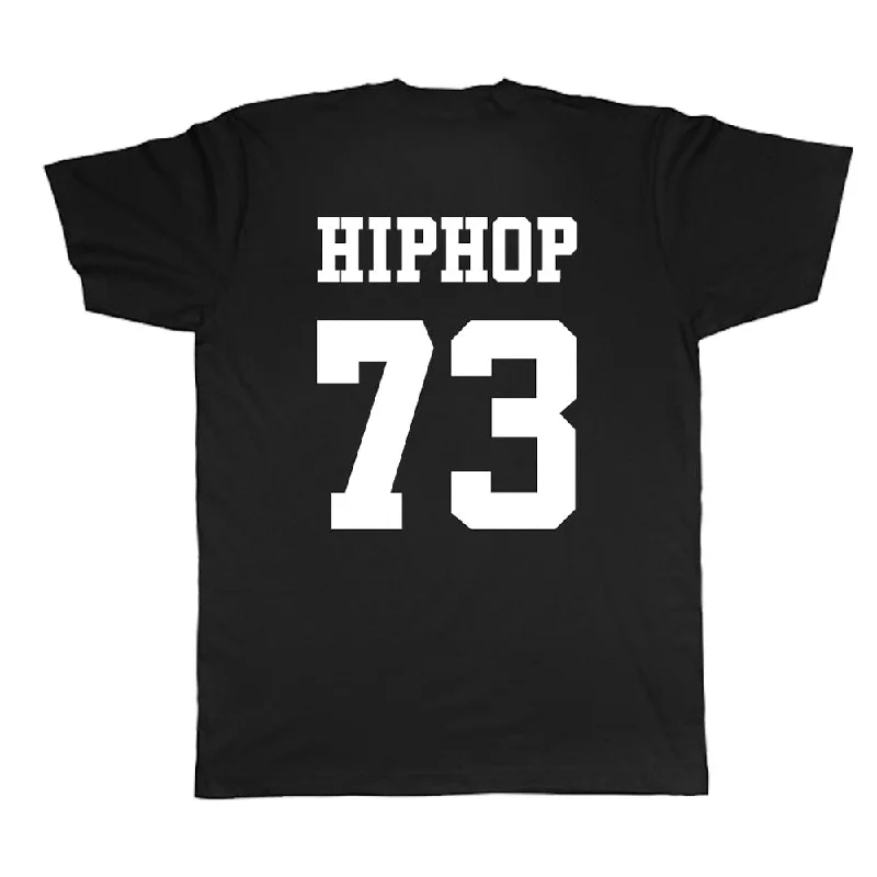 lightweight summer raglan t-shirts -HIPHOP73 T-Shirt Black