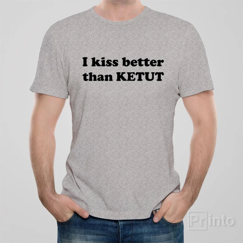 trendy oversized tie-dye t-shirts -I kiss better than Ketut - T-shirt