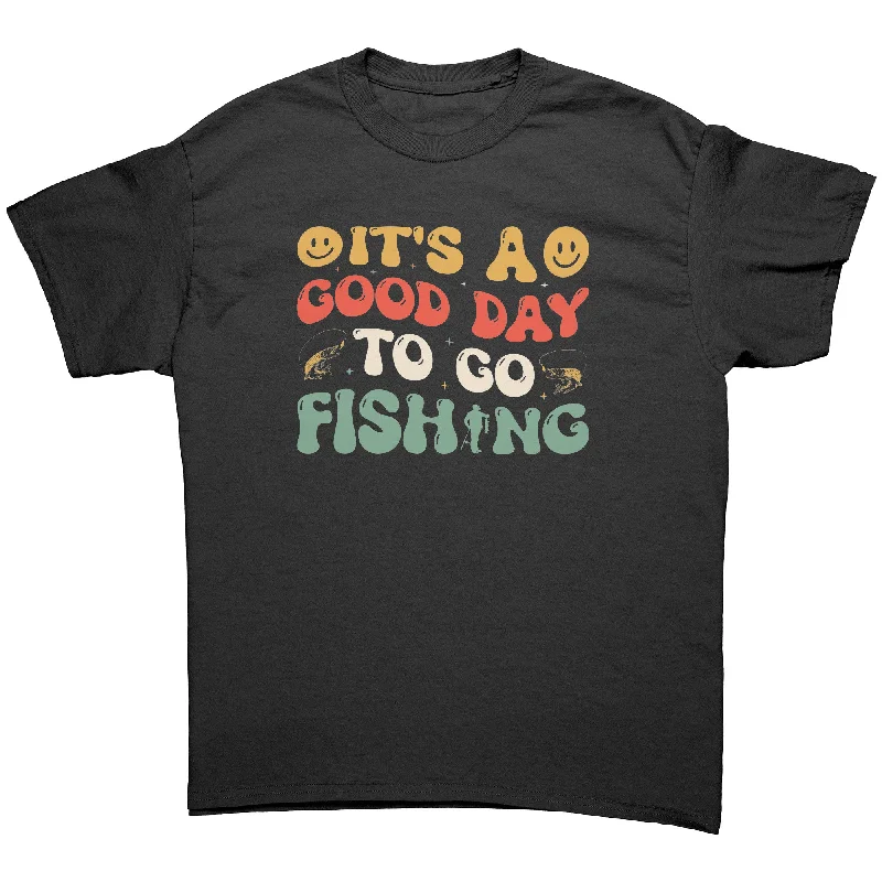 trendy graphic raglan t-shirts -It's a Good Day to go Fishing Unisex T-Shirt