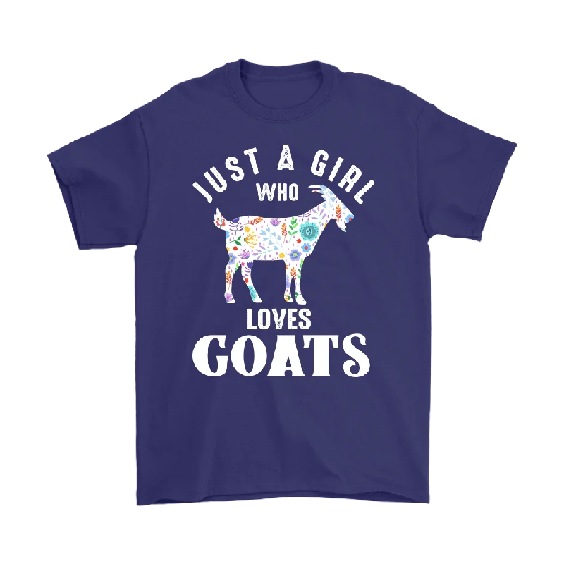 durable athletic t-shirts -Just a Girl Who Loves GOATS Unisex T-Shirt