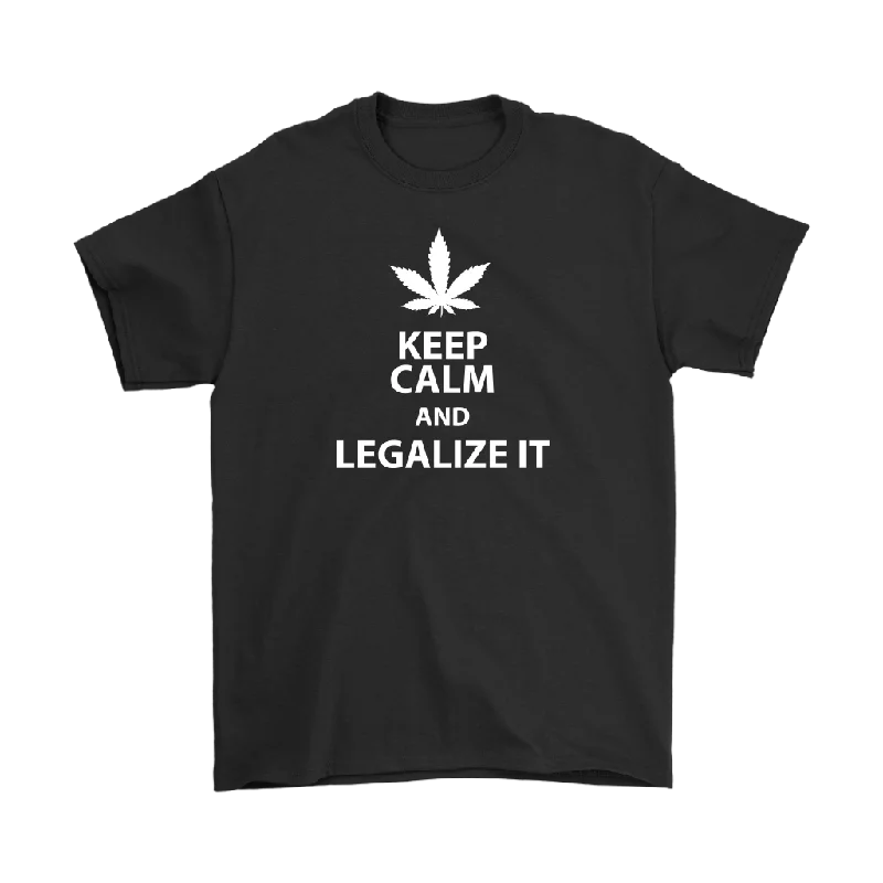 relaxed fit v-neck t-shirts -Keep Calm and Legalize It Men's T-Shirt