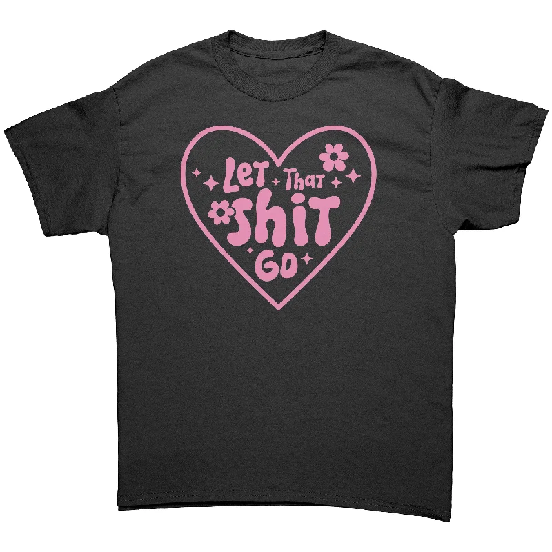 soft jersey polo t-shirts -Let That Shit Go Retro Design Unisex T-Shirt