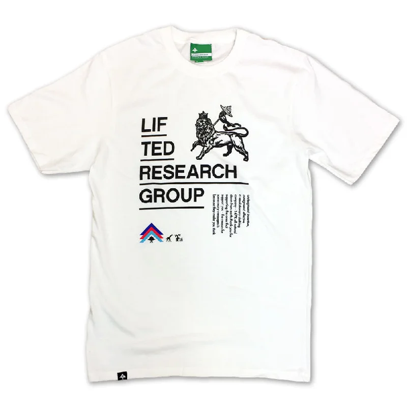 stylish color block ringer t-shirts -LRG Bless The Emperor T-shirt White