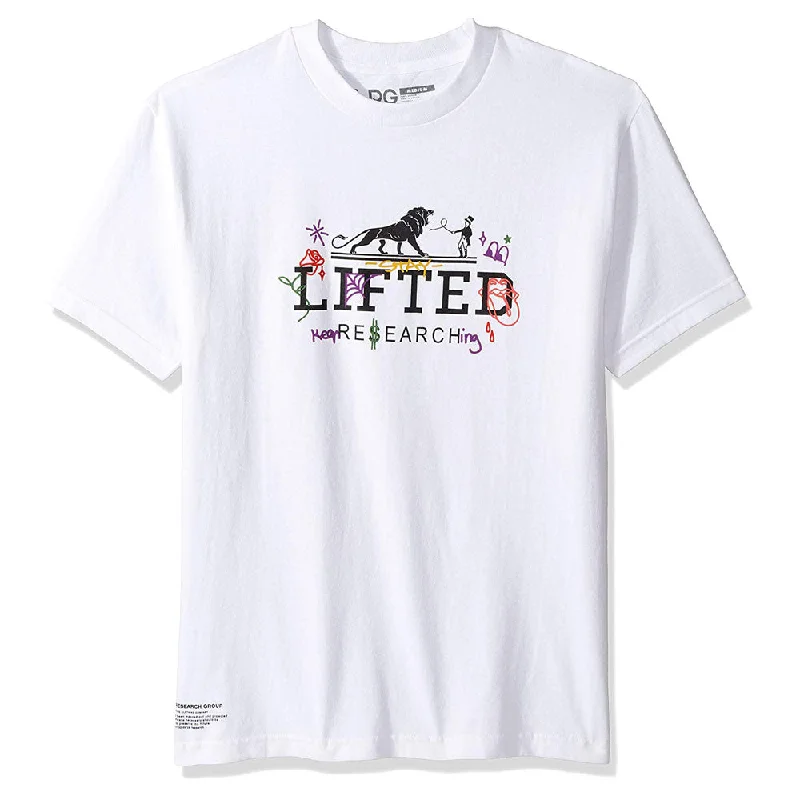 tailored slim ringer t-shirts -LRG Keep Searching T-shirt White