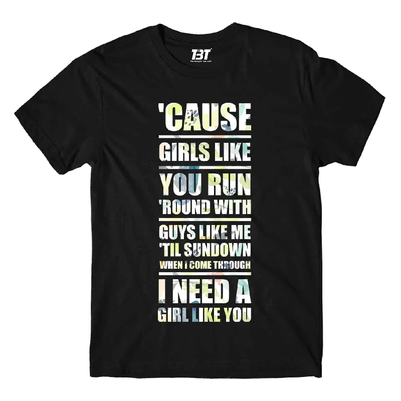 premium bamboo baseball t-shirts -Maroon 5 T shirt - I Need A Girl Like You