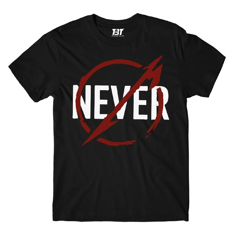 relaxed fit polo t-shirts -Metallica T shirt - Never