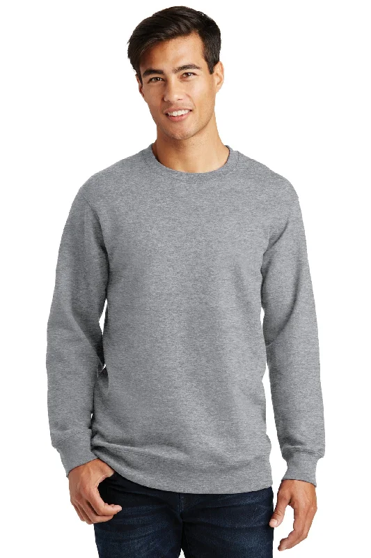 trendy cropped polo t-shirts -Port & Company Fan Favorite Fleece Crewneck Sweatshirt. PC850