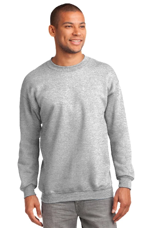 chic henley mock neck t-shirts -Port & Company Tall Essential Fleece Crewneck Sweatshirt. PC90T