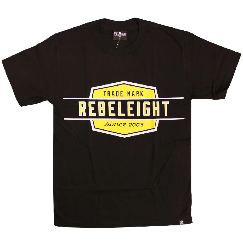 relaxed fit henley t-shirts -Rebel8 Oversize Work Badge T-shirt Black