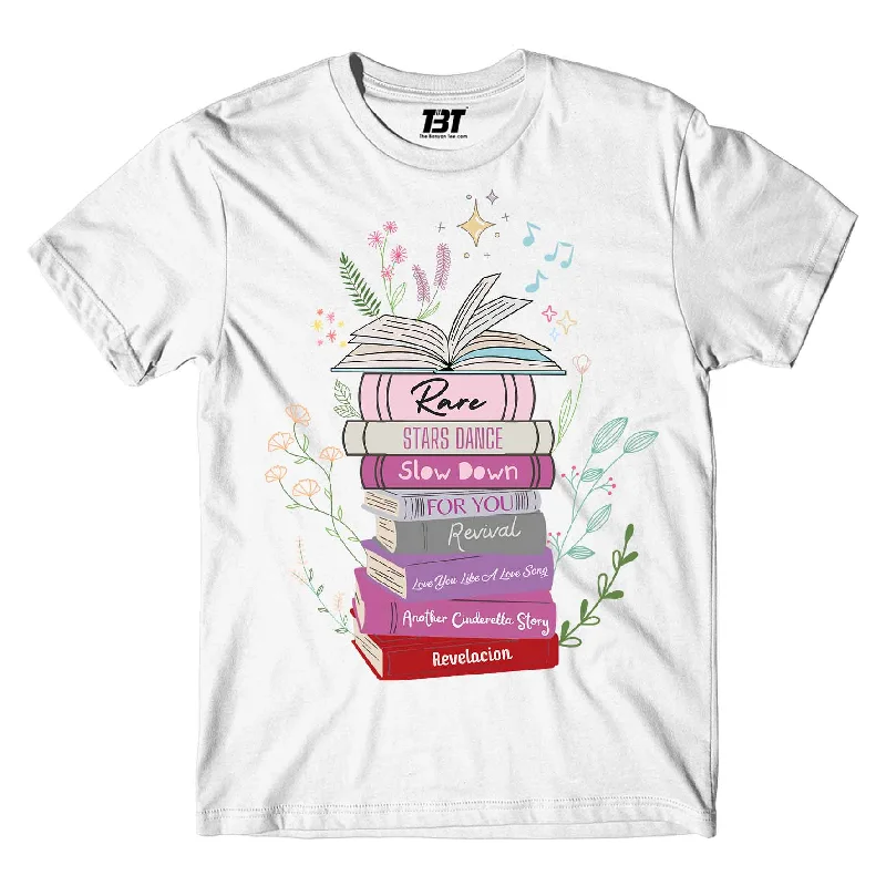 relaxed casual t-shirts -Selena Gomez T shirt - Selena's Songbooks