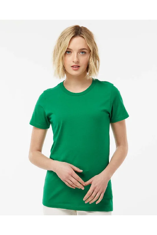 chic v-neck polo t-shirts -Tultex Womens Premium Short Sleeve Crewneck T-Shirt - Kelly Green