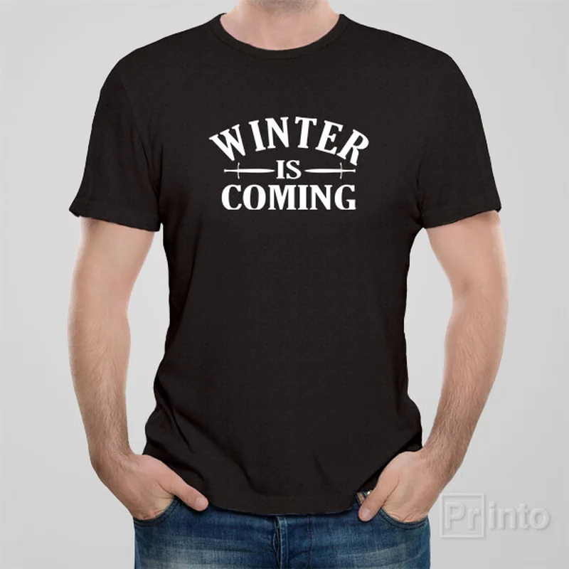 chic v-neck gym t-shirts -Winter is coming - T-shirt