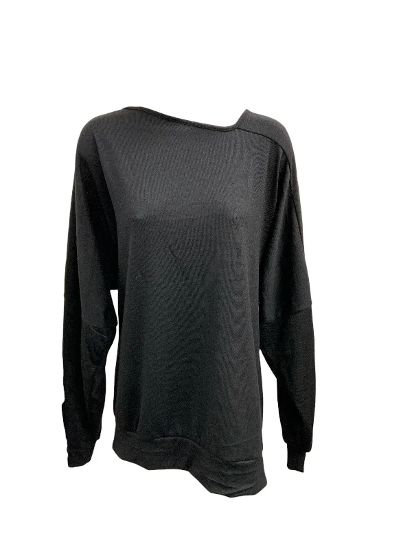 vintage wool pullover sweaters -Auxo Women's Sweater Black L