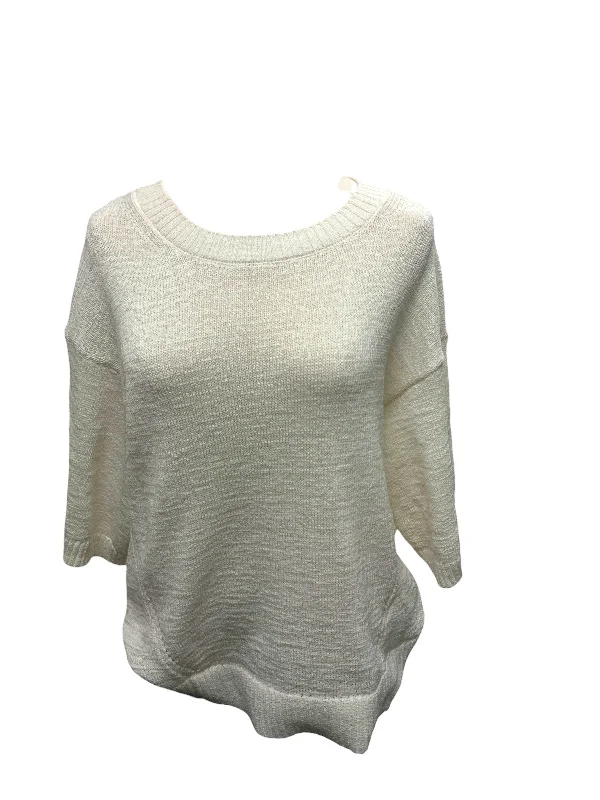 wool blend turtleneck pullover sweaters -Banana Republic Women's Sweater Ivory L