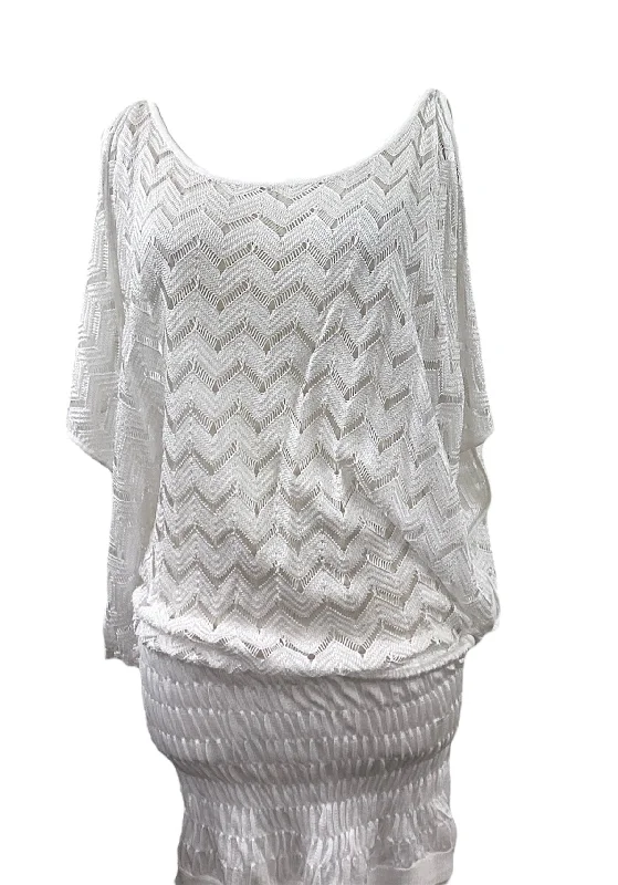 textured turtleneck pullover sweaters -Dolce Cabo Women' Sweater White XL