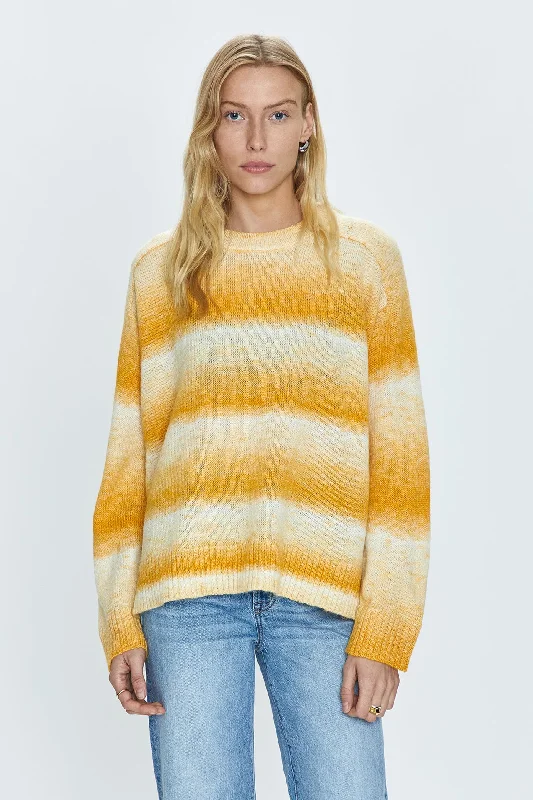 turtleneck pullover sweaters with pockets -Kaya Sweater - Sunset