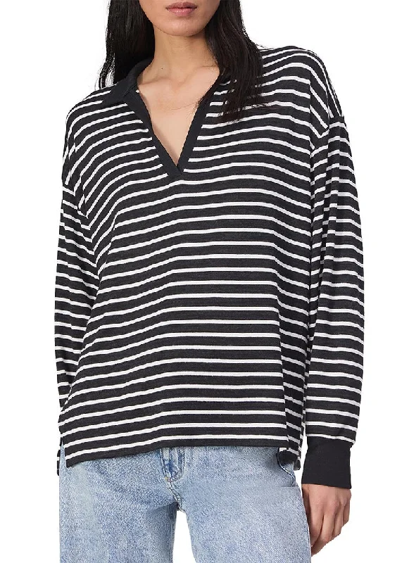 turtleneck pullover sweaters -The Knit Stripe Polo Sweater