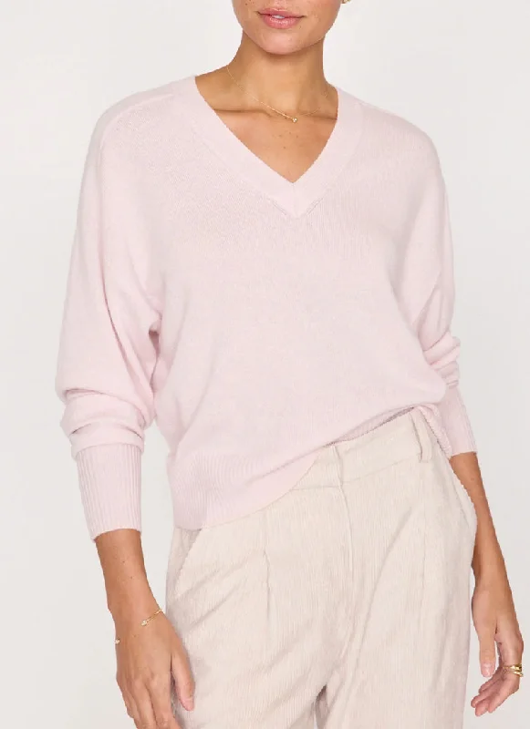 chunky knit pullover sweaters -The Leia Vee Sweater