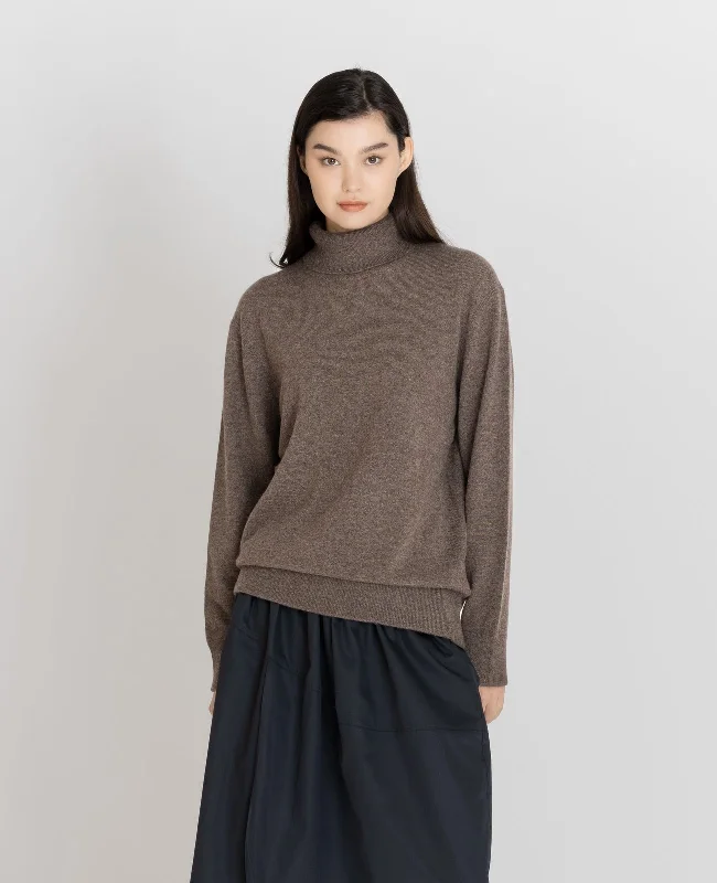 oversized knit wool pullover sweaters -Cashmere Turtleneck Sweater