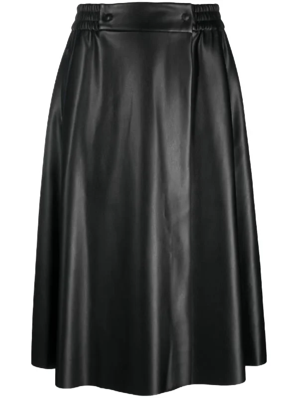 bold geometric tulle skirts -Midi Skirt In Black