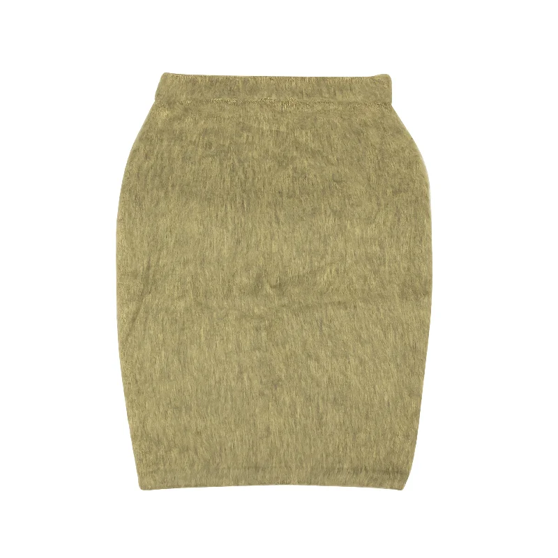 lightweight linen skirts -Sand Tan Acrylic Marsh Midi Skirt