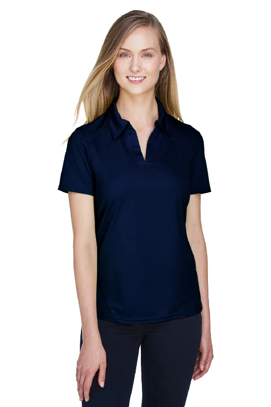 elegant plain blouses & shirts -North End Womens Sport Red Performance Moisture Wicking Short Sleeve Polo Shirt - Night Blue