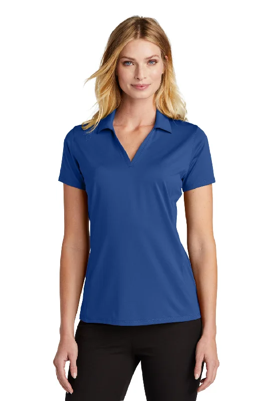 cozy long sleeve corduroy blouses & shirts -Port Authority Womens Staff Performance Moisture Wicking Short Sleeve Polo Shirt - True Blue