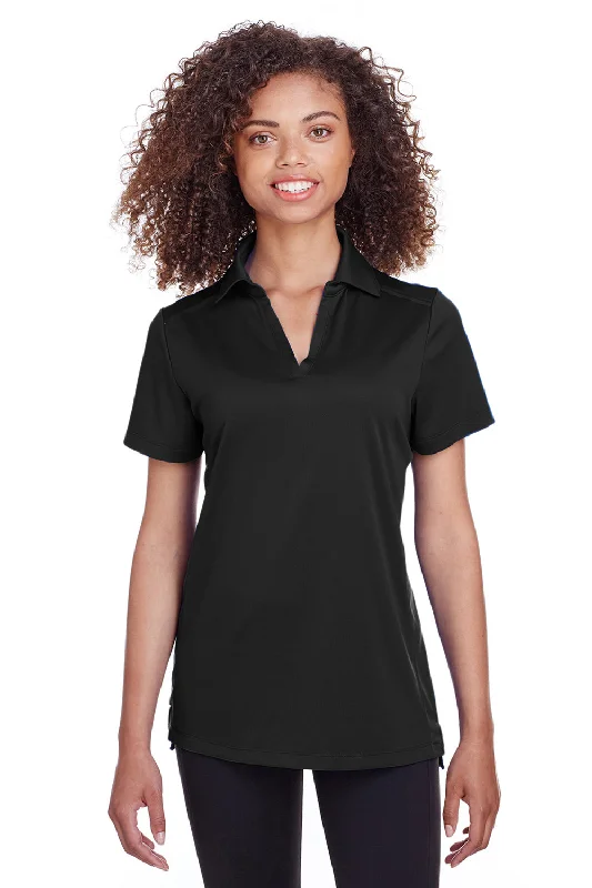 stylish color block wrap blouses & shirts -Spyder Womens Freestyle Short Sleeve Polo Shirt - Black