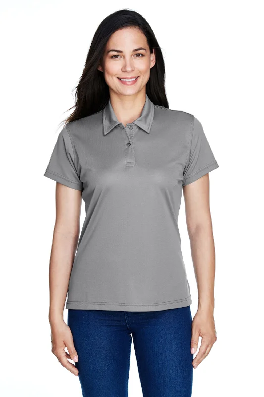 relaxed casual cotton blouses & shirts -Team 365 Womens Command Performance Moisture Wicking Short Sleeve Polo Shirt - Graphite Grey