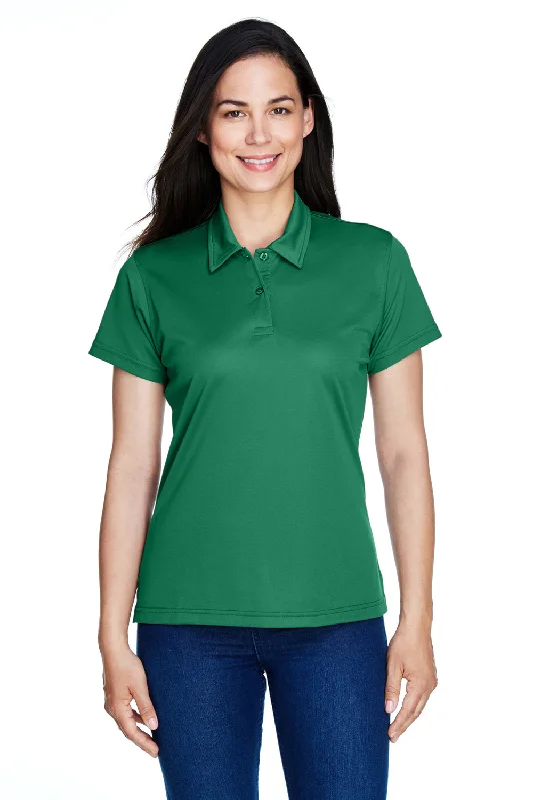 trendy ruffled blouses & shirts -Team 365 Womens Command Performance Moisture Wicking Short Sleeve Polo Shirt - Kelly Green