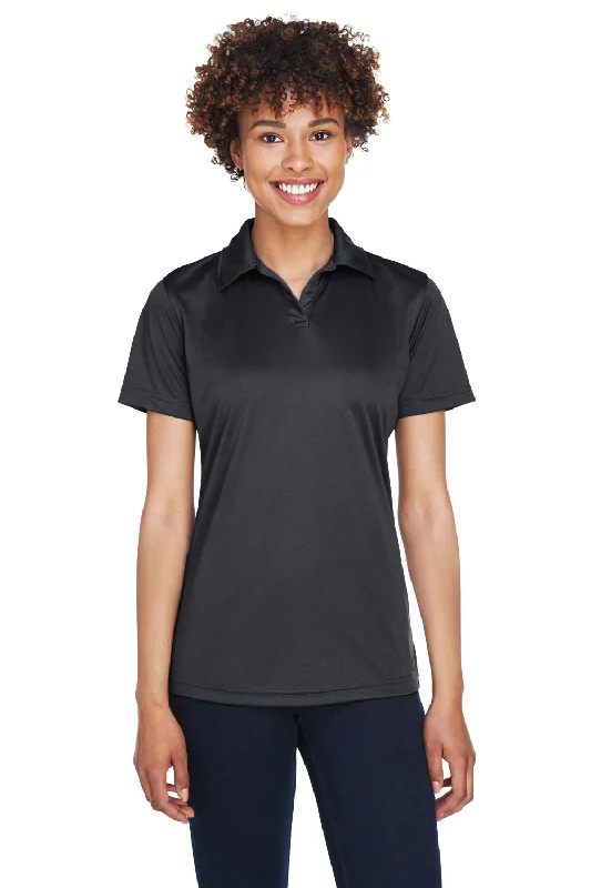 bold geometric cotton blouses & shirts -UltraClub Womens Cool & Dry Performance Moisture Wicking Short Sleeve Polo Shirt - Black