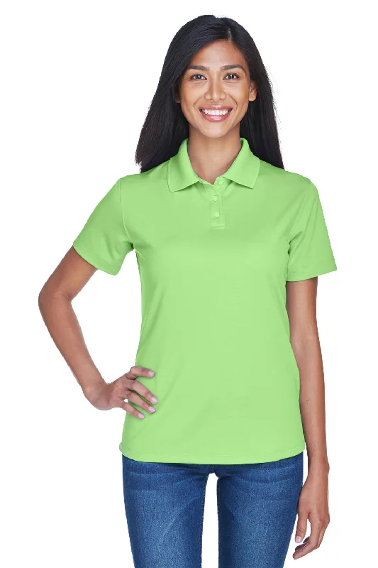 chic tie-front cotton blouses & shirts -UltraClub Womens Cool & Dry Performance Moisture Wicking Short Sleeve Polo Shirt - Light Green