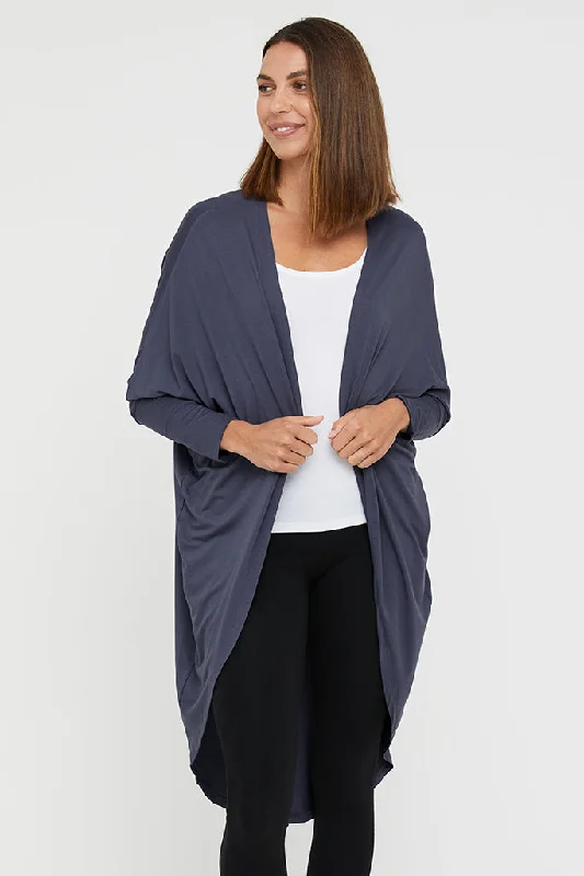 lightweight mohair cardigans -Cocoon Cardigan - Storm