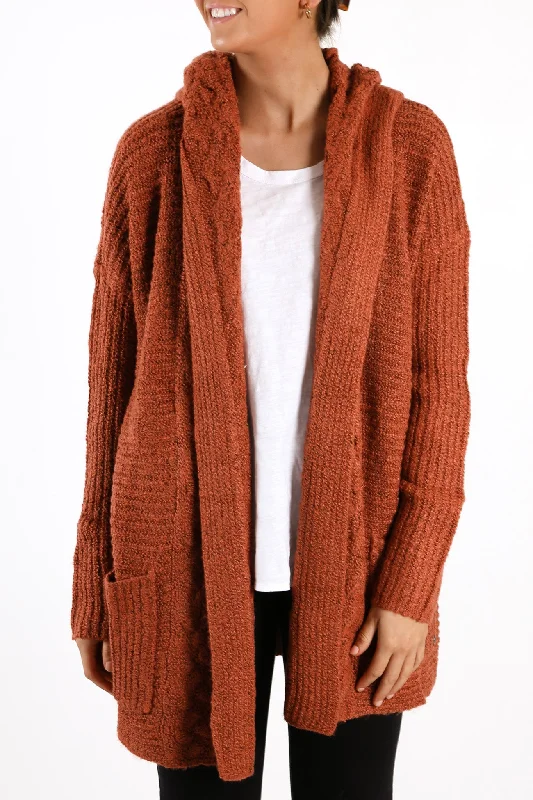 lightweight alpaca cardigans -Homeward Bound II Cardigan Brick