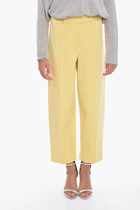 bold striped skinny pants -Aeron Cropped MADELEINE Trousers with High Waist