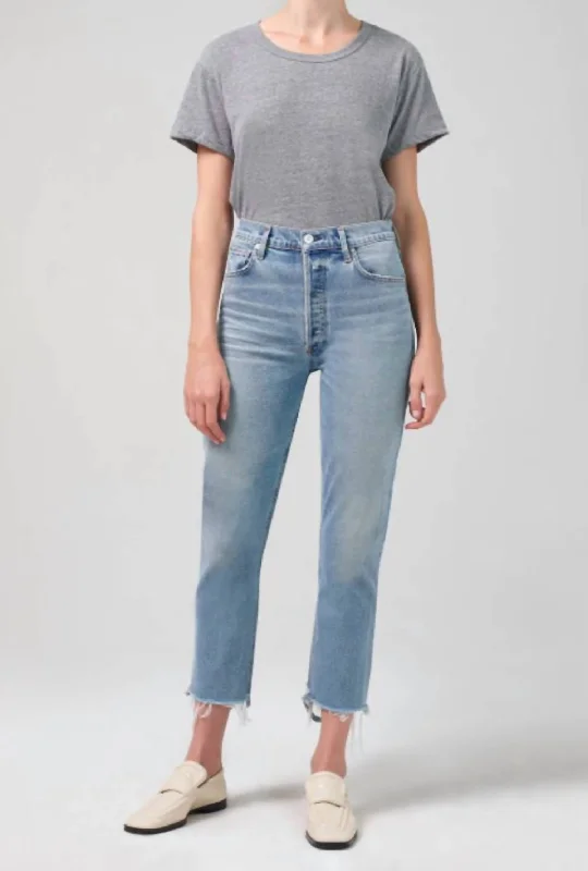 minimalist slim chino pants -Charlotte Crop / 1762-3009 In Parlay