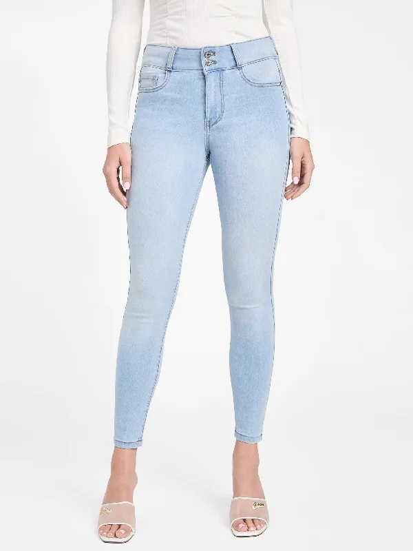 soft stretch denim pants -Eco Emilia High-Rise Skinny Jeans