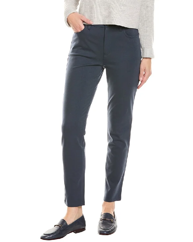 cozy velour leggings pants -EILEEN FISHER Petite High-Waist Slim Jean