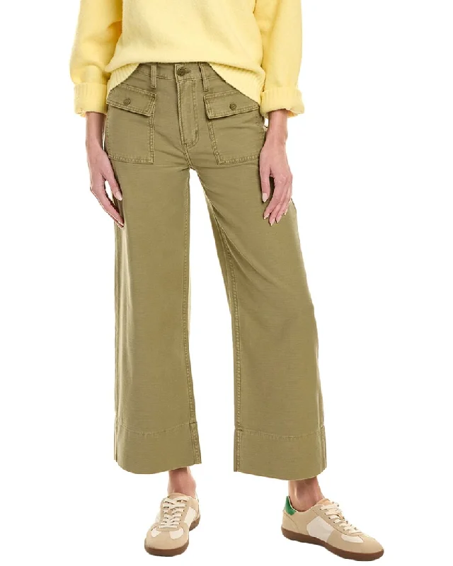 lightweight summer skinny pants -FRAME Denim 70s Washed Summer Sage Crop Straight Jean